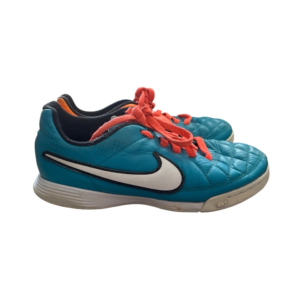 Nike JR Tiempo Genio Leather IC Boy's Soccer Shoes - US 1.5Y